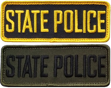 State Police Name Tag Patch